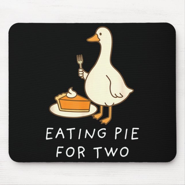 Mousepad Funny Goose Thanksgiving Couples Pregnancy Announc (Frente)