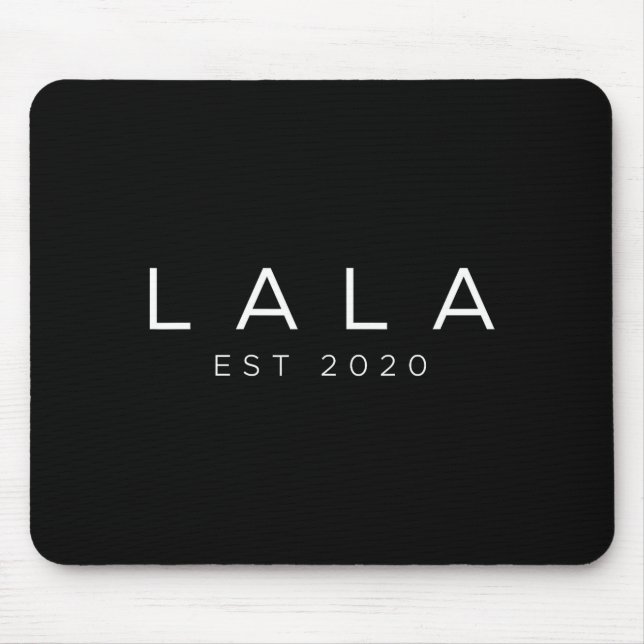 Mousepad Funny Grandma Soon To Be Lala Est 2020 New Grandma (Frente)