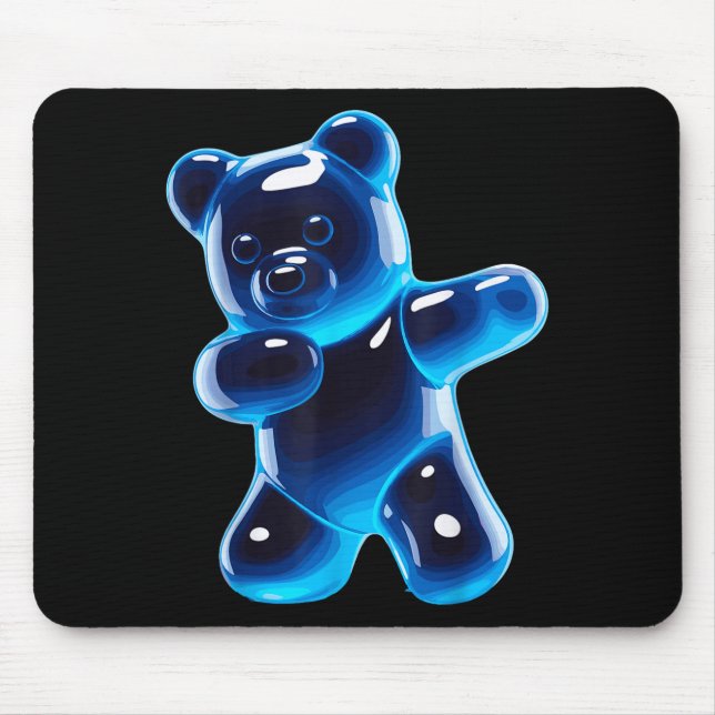Mousepad Funny Gummy Bear Art For Men Women Kids Candy Bear (Frente)