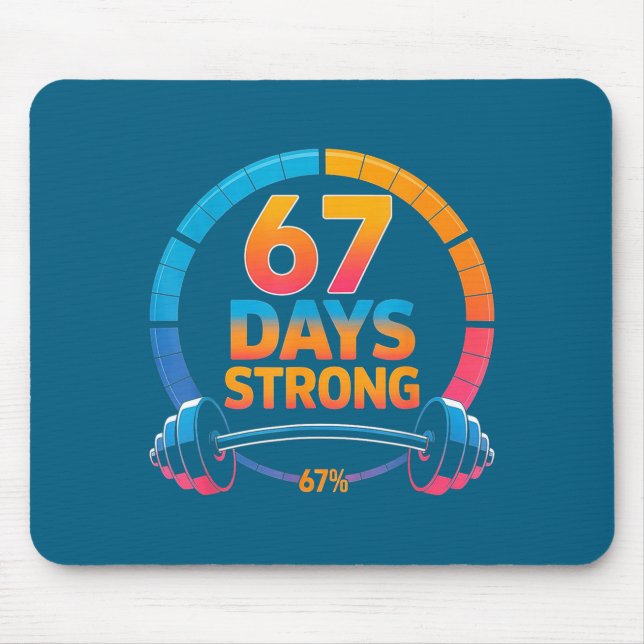 Mousepad Funny Gym Meme 67  (Frente)