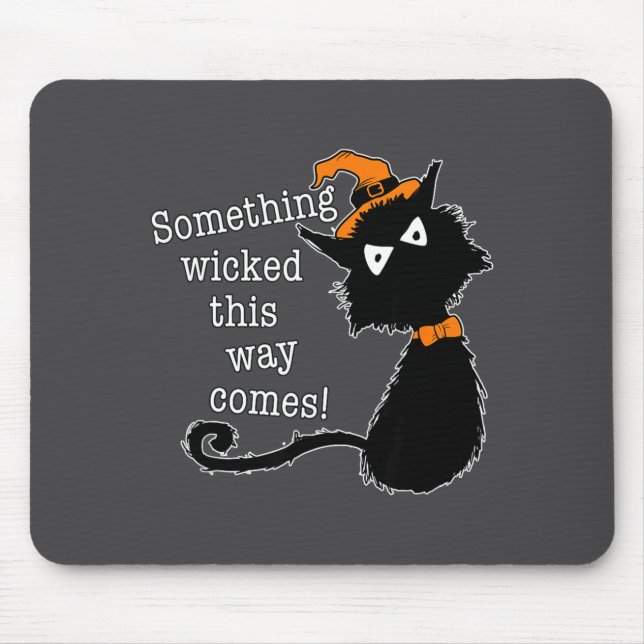 Mousepad Funny Halloween Cat - Shakespeare Macbeth Quote  (Frente)