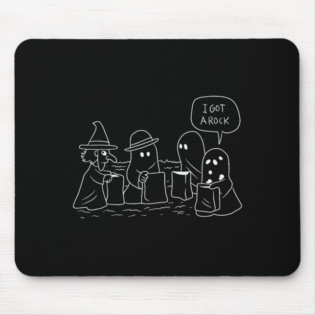 Mousepad Funny Halloween Trick-or-treating Clic Ghosts Got  (Frente)