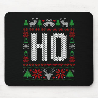 Mousepad Funny Ho Ugly Christmas Sweater Couples Matching X