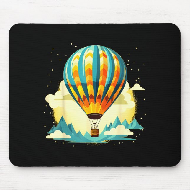 Mousepad Funny Hot Air Balloon For New Adventures Lovers  (Frente)