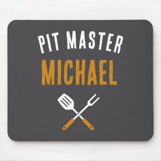 Mousepad Funny Id Smoke That Name Bbq Grilling Dad  (Frente)