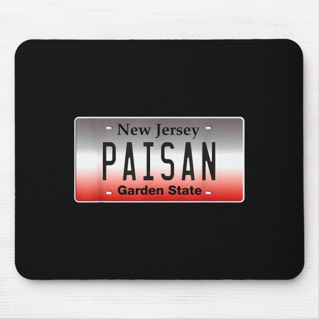 Mousepad Funny Italian American Flag Paisan Nj New Jersey C (Frente)