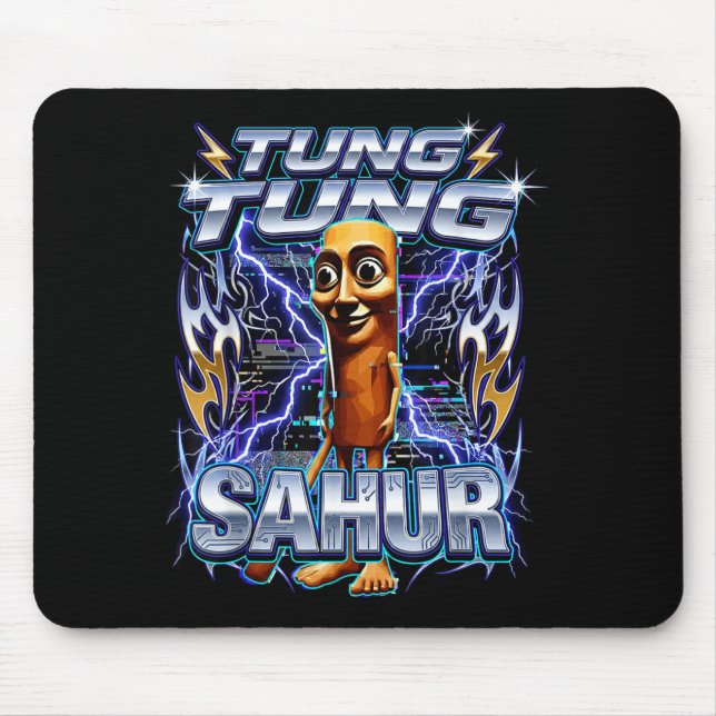 Mousepad Funny Italian Brainrot Tung Tung Tung Sahur  (Frente)