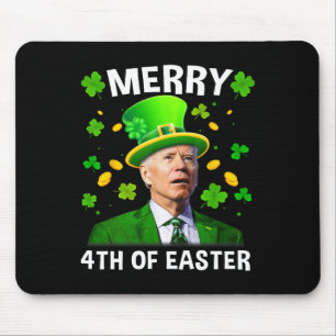 Mousepad Funny Joe Biden Dia de São Patrício 4º Feliz De Sa