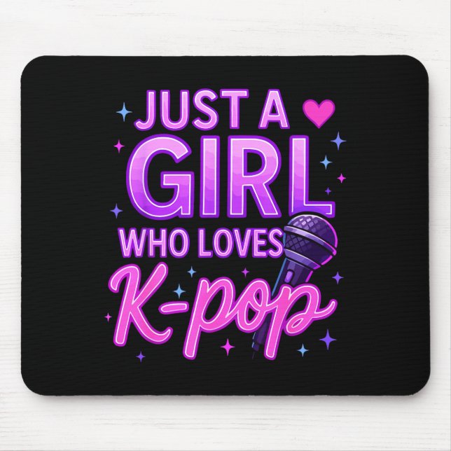 Mousepad Funny Just A Girl Who Loves K-p  (Frente)
