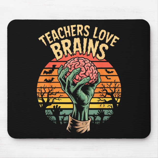 Mousepad Funny Key Quote All Teachers Love Brains Cool Hall (Frente)