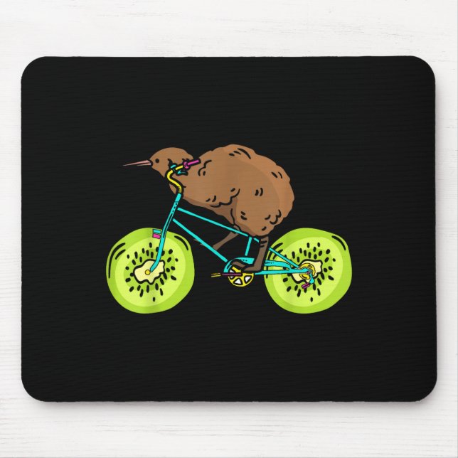 Mousepad Funny Kiwi Biker Cycling Gift New Zealand  (Frente)
