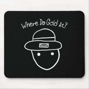 Mousepad Funny Leprechaun Amateur Sketch Meme Rua Irlandesa