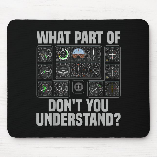 Mousepad Funny Lot Design For Men Women Airplane Airline Lo (Frente)