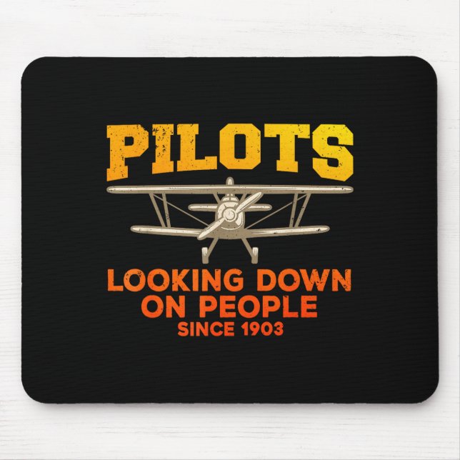 Mousepad Funny Lot Design For Men Women Aviation Airplane L (Frente)
