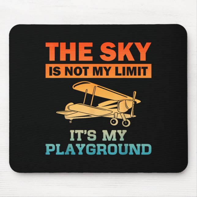 Mousepad Funny Lot Design For Men Women Aviation Airplane L (Frente)