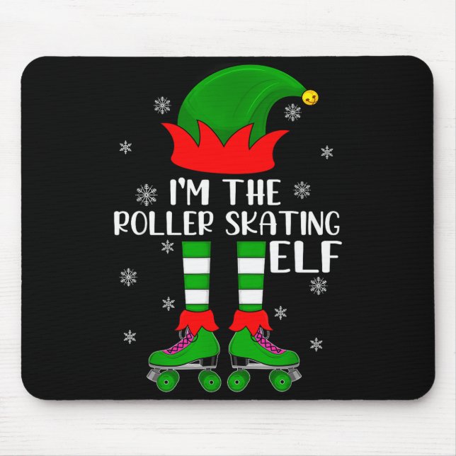 Mousepad Funny Matching Group The Roller Skating Elf Christ (Frente)