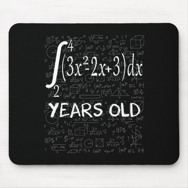 Mousepad Funny Math Geek 50 Years Old 50th Birthday Integra (Frente)