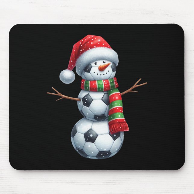Mousepad Funny Natal Futebol Bylls Boneco de Neve  (Frente)