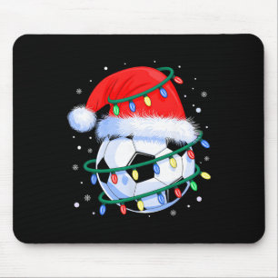 Mousepad Funny Natal Futebol Homens Meninos Chapéu do Papai