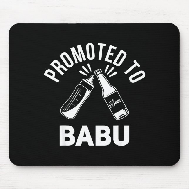 Mousepad Funny New Grandpa Pregnancy Announcement Promoted  (Frente)