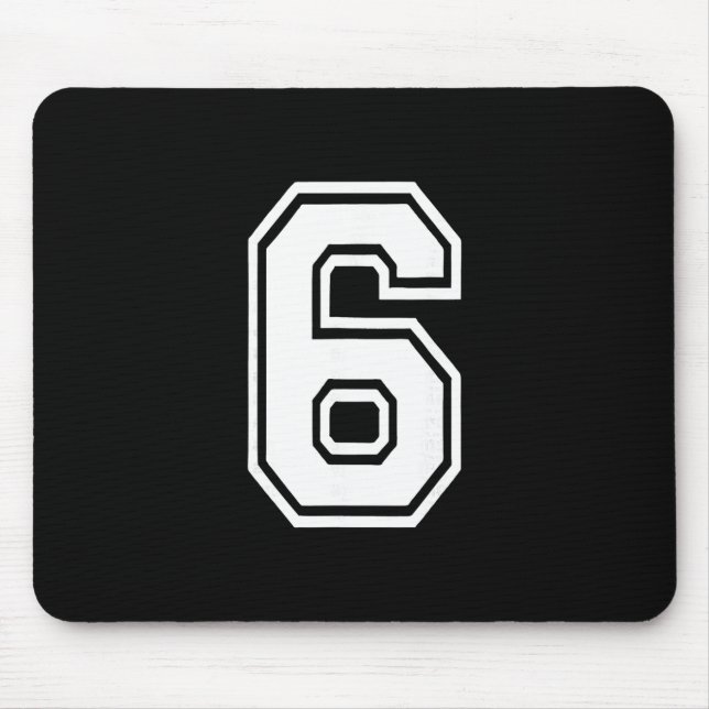 Mousepad Funny Number 6 67 Meme Costume Matching Group Hall (Frente)