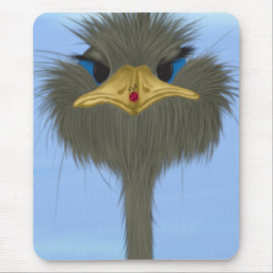 Mousepad Funny Ostrich George E O Bonitinho Ladybug