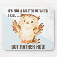 Funny Owl Pun| Casa e local de trabalho em quadrin