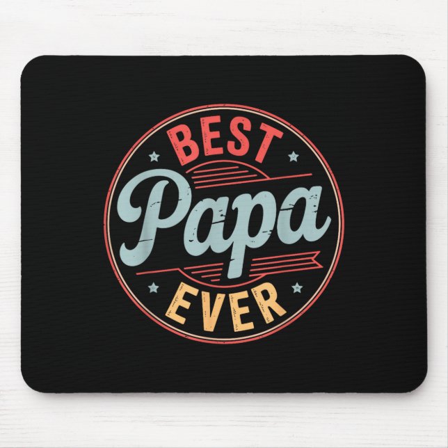 Mousepad Funny Papa Art For Grandpa From Grandkids Father's (Frente)