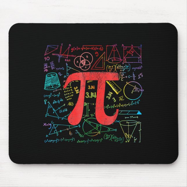 Mousepad Funny Pi Day Math Equation Math Teacher Student Ge (Frente)