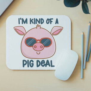 Mousepad Funny Pig Pun
