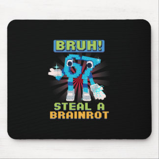 Mousepad Funny Pixel Meme Bruh 67 Steal A Brainrot 