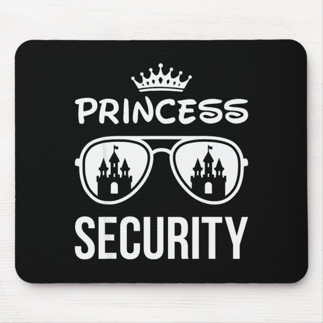 Mousepad Funny Princess Security Design Castle Sungles Fami (Frente)
