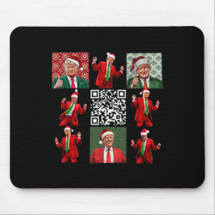 Mousepad Funny Qr Presidente Trump Christmas Dance M