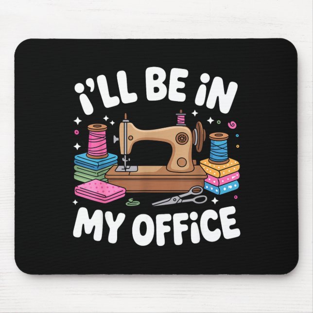 Mousepad Funny Quilting Art For Men Women Cat Quilt Sewing  (Frente)