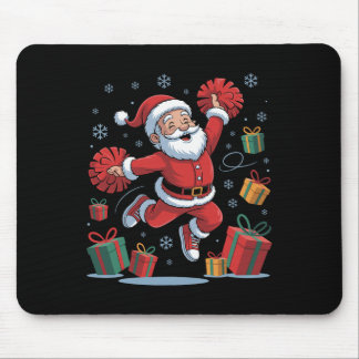 Mousepad Funny Santa Cheering Cheerleading Christmas Xmas P