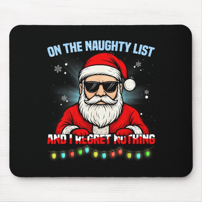 Mousepad Funny Santa Claus Christmas Xmas For Men Women Boy (Frente)