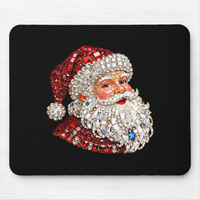 Mousepad Funny Santa Claus Merry Christmas Xmas Family Holi (Frente)