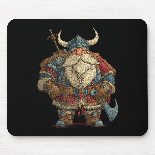 Mousepad Funny Santa Claus Viking Costume For Boys And Girl (Frente)