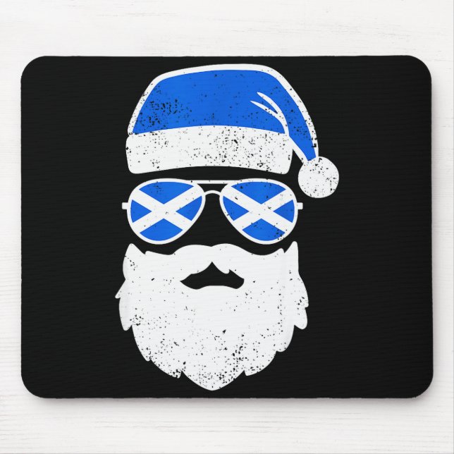 Mousepad Funny Scottish Christmas Pajama Funny Matching Fam (Frente)