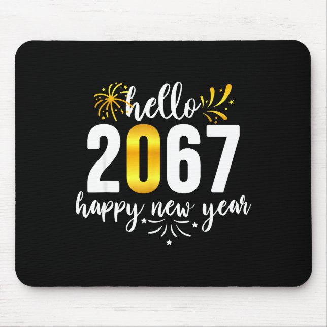 Mousepad Funny Six Seven 67 Meme Happy New Year  (Frente)