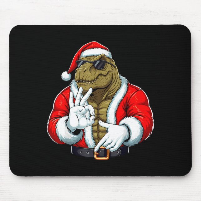 Mousepad Funny Six Seven 67 Meme T-rex Christmas Men Boys T (Frente)