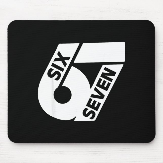 Mousepad Funny Six Seven 6 7 Meme Gen Alpha 6 7 Meme School (Frente)