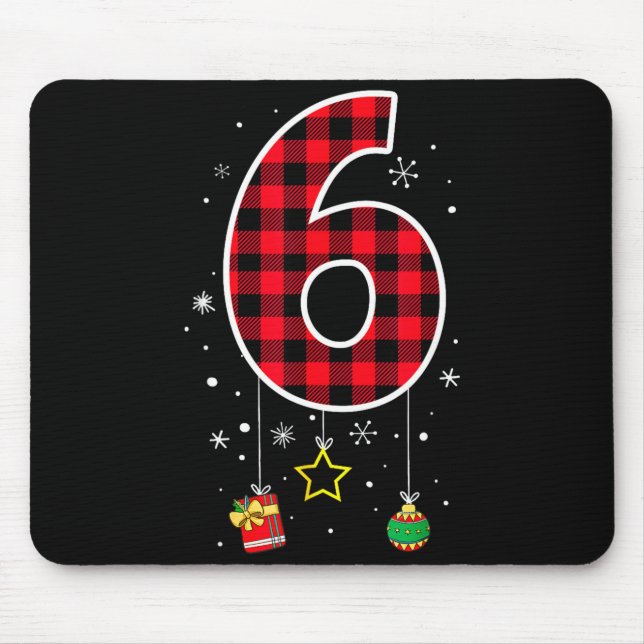 Mousepad Funny Six Seven 6 7 Meme Saying Couples Christmas  (Frente)