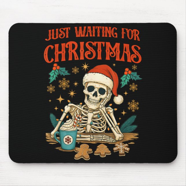 Mousepad Funny Skeleton Christmas  (Frente)