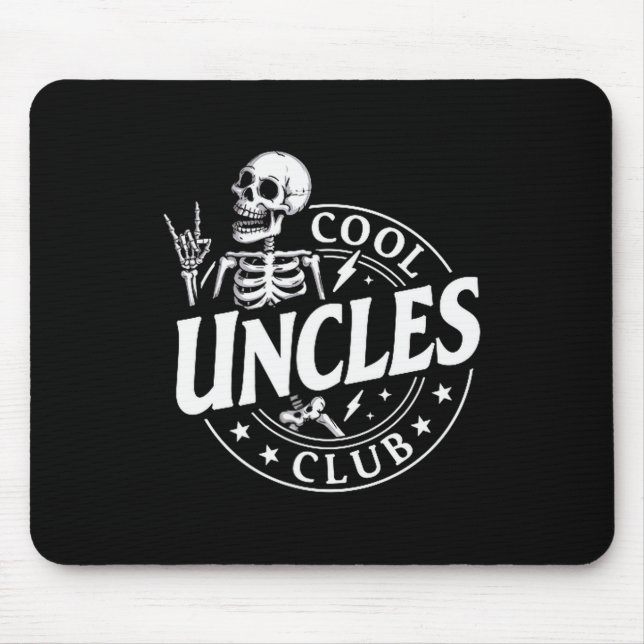 Mousepad Funny Skeleton Cool Uncles Club New Uncle Men  (Frente)
