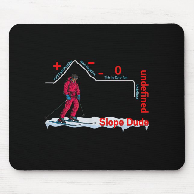 Mousepad Funny Slope Dude Algebra Geometry Middle School Ma (Frente)