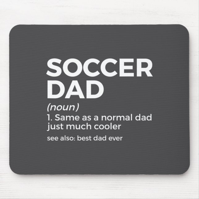 Mousepad Funny Soccer Dad Definition For Mens Soccer Playe  (Frente)