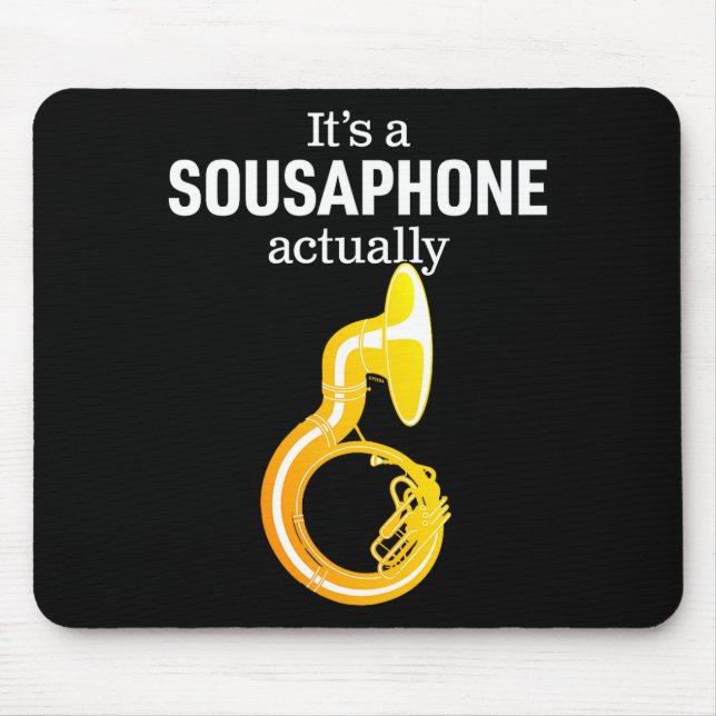 Mousepad Funny Sousaphone Humor For Proud Sousaphonist Marc (Frente)