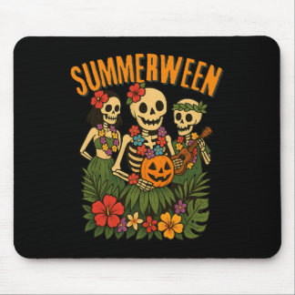 Mousepad Funny Summerween Skeletons Luau Party Halloween Be