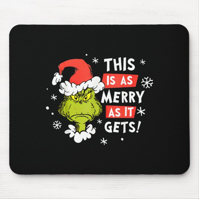 Mousepad Funny This Is As Merry As It Gets Christmas, Sarca (Frente)